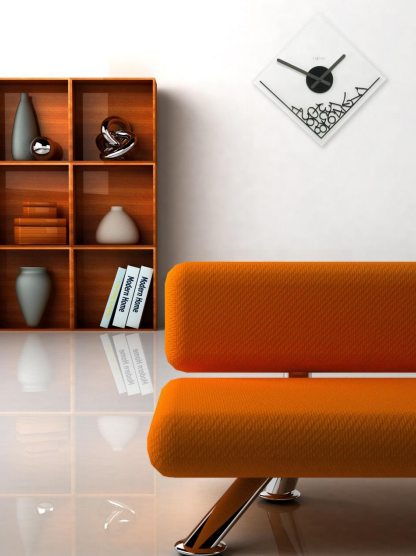 картинка настенные часы DROPPED NUMERALS от интернет магазина