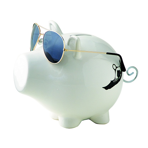 картинка копилка-свинка AVIATOR, подарочная упаковка от интернет магазина