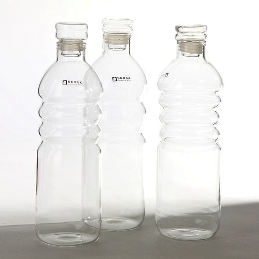 картинка бутыль для жидкостей с притертой крышкой WATER, в ассортименте от интернет магазина