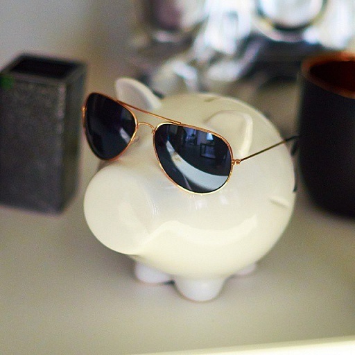 картинка копилка-свинка AVIATOR, подарочная упаковка от интернет магазина