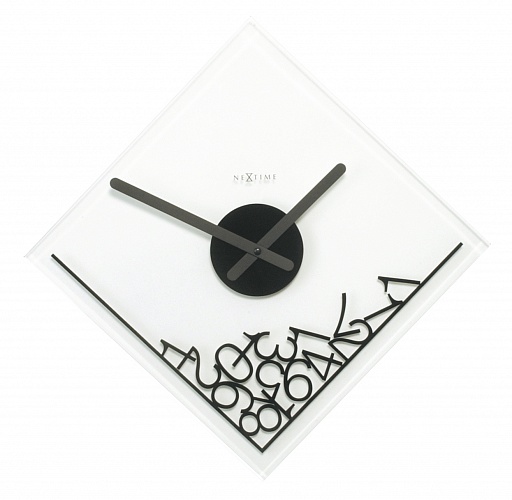 картинка настенные часы DROPPED NUMERALS от интернет магазина