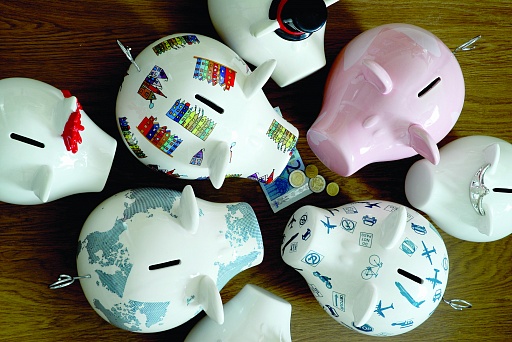 картинка копилка-свинка TOP HAT, подарочная упаковка от интернет магазина